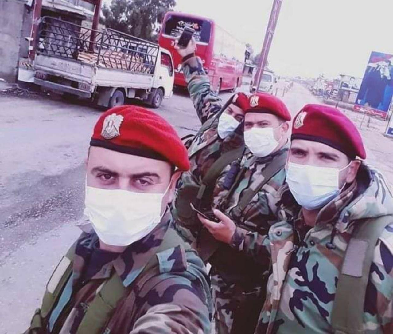 بالصور.. عناصر النظام يحتاطون...