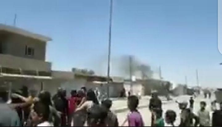 "قسد" تتصدى لمظاهرة بالرصاص وت...