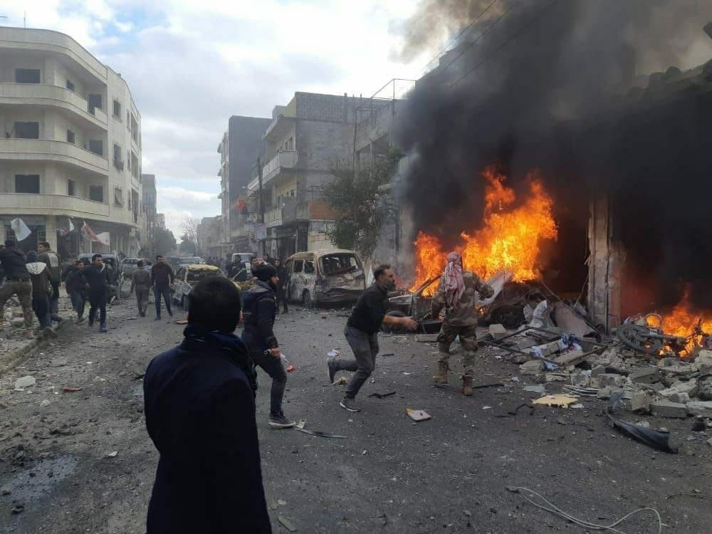 ريف حلب.. "مفخخة" تضرب سوقا شع...