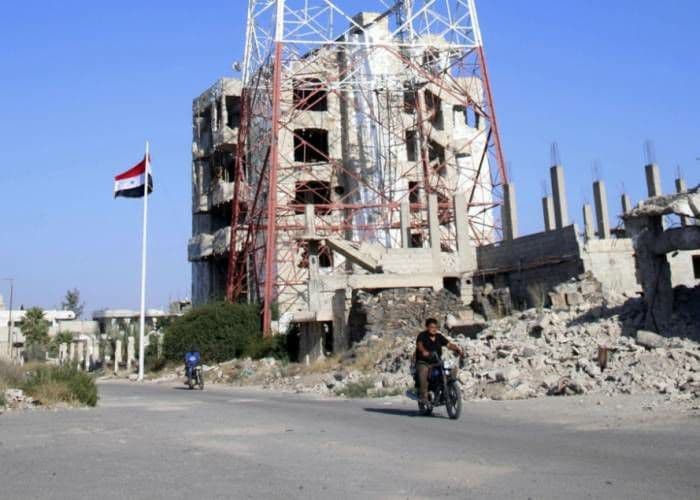 جرحى من قوات النظام بانفجار في...