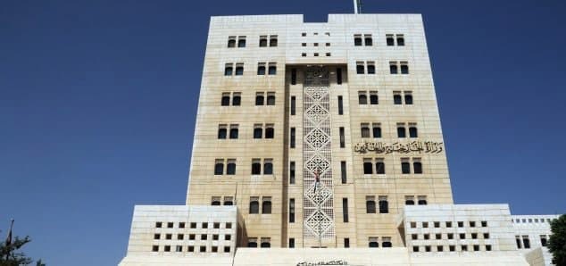 النظام السوري يدين التصريحات ا...