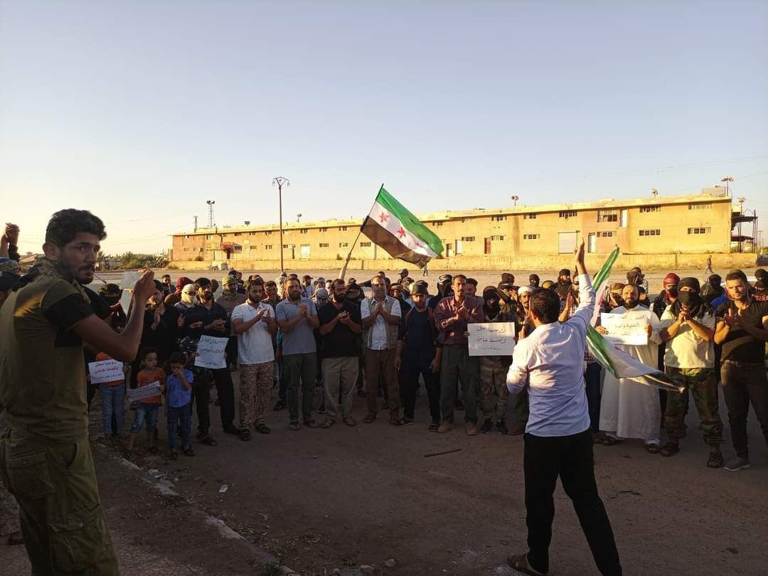 بالصور.. مظاهرة في طفس رفضا لح...