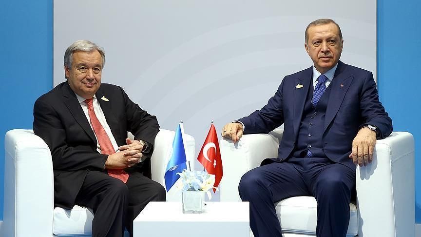 أردوغان يناقش مع غوتيرش القضية...