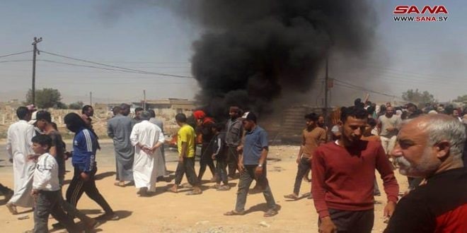 احتجاجا على دهس طفل.. مظاهرة ض...
