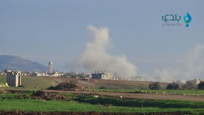 جرحى مدنيون بقصف صاروخي مكثف ع...