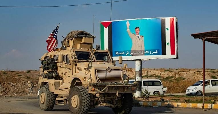 حاجز للنظام يعترض رتلاً أمريكي...