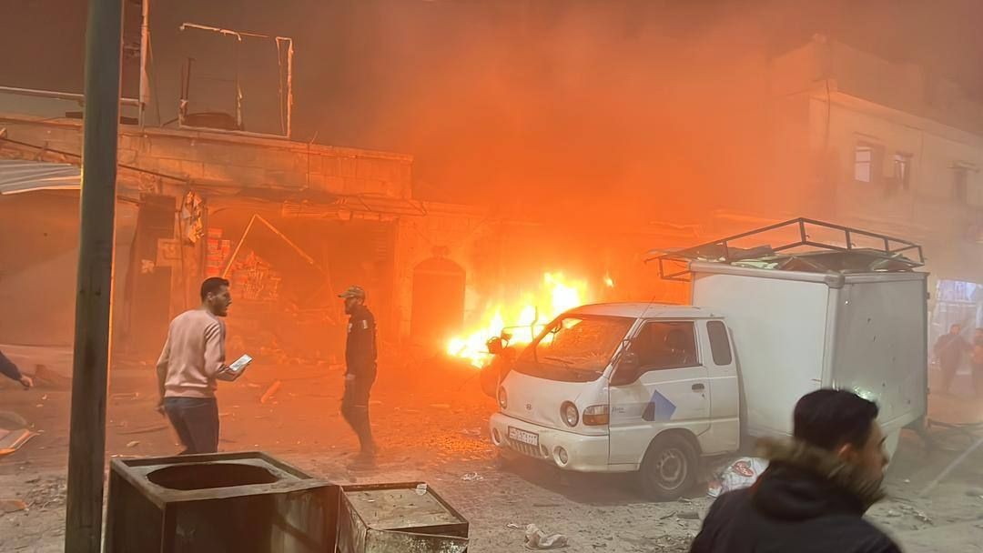 حلب.. حصيلة بخسائر انفجار.اعزا...