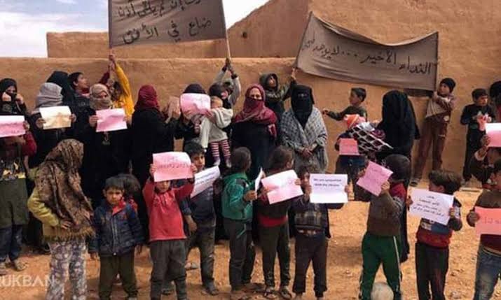 قاطنو الركبان يواصلون الاحتجاج...