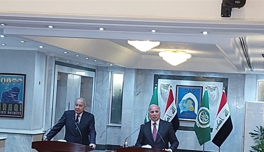 وزير الخارجية العراقي وأمين عا...