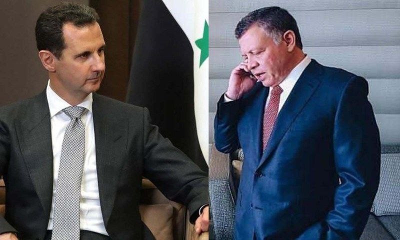 بشار الأسد يهاتف الملك الأردني...