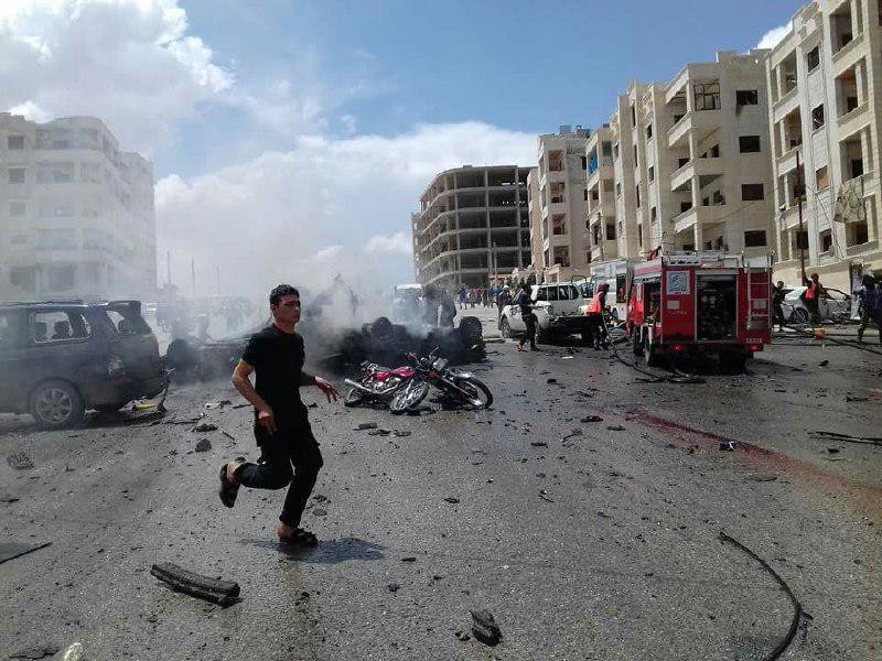 شهداء بمفخخة وقصف طائرات الأسد...