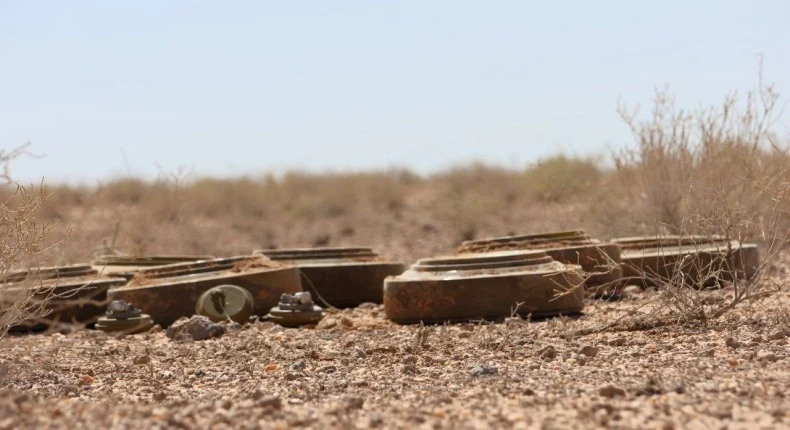 العثور على حقل ألغام ضخم قرب م...